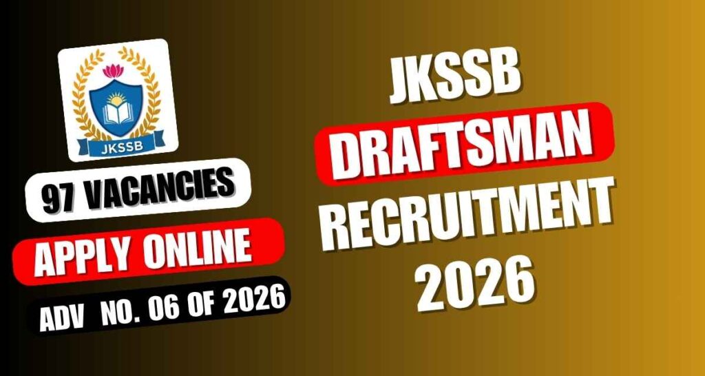 JKSSB Draftsman Recruitment 2026